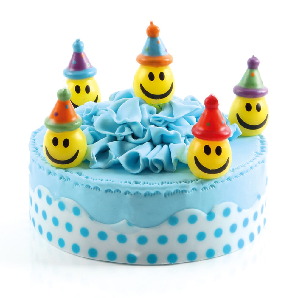 C/  6 PC. BOUGIES SMILEY    23035%