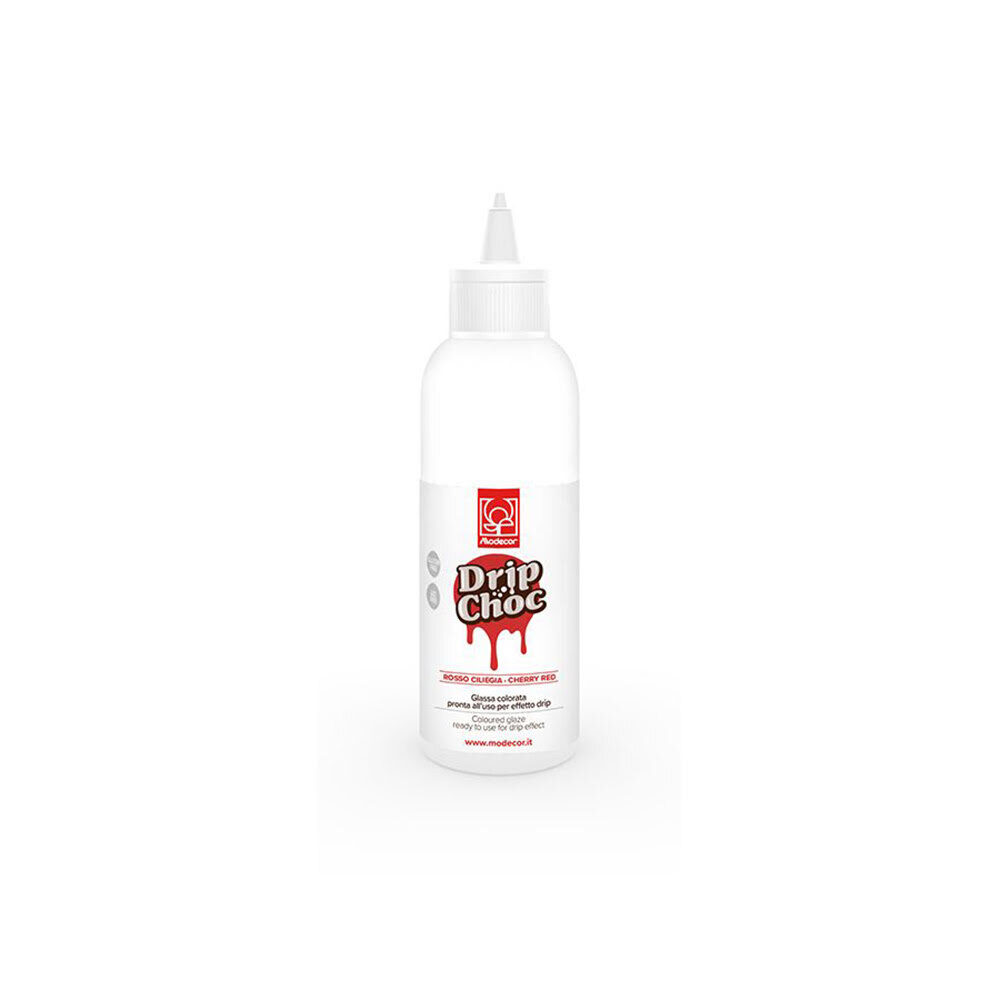 X180G DRIPCAKE GLAZE CHERRY RED SUGAR 23410