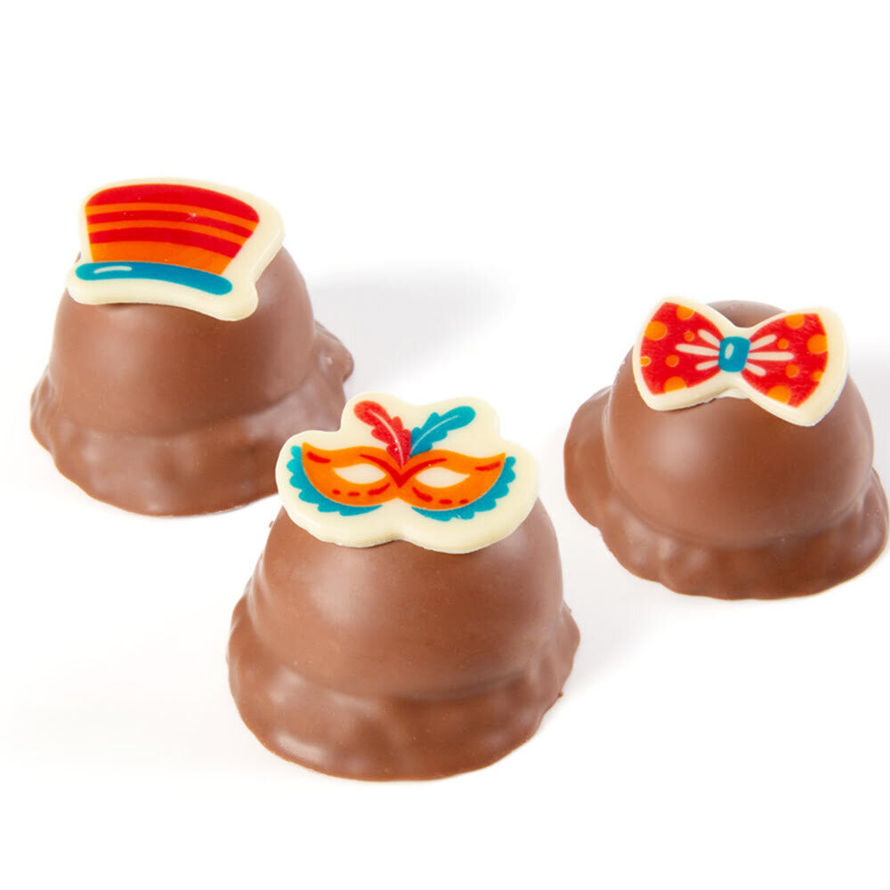 X150PC ASSORTMENT PLATE CARNIVAL CHOCOLATE 24033