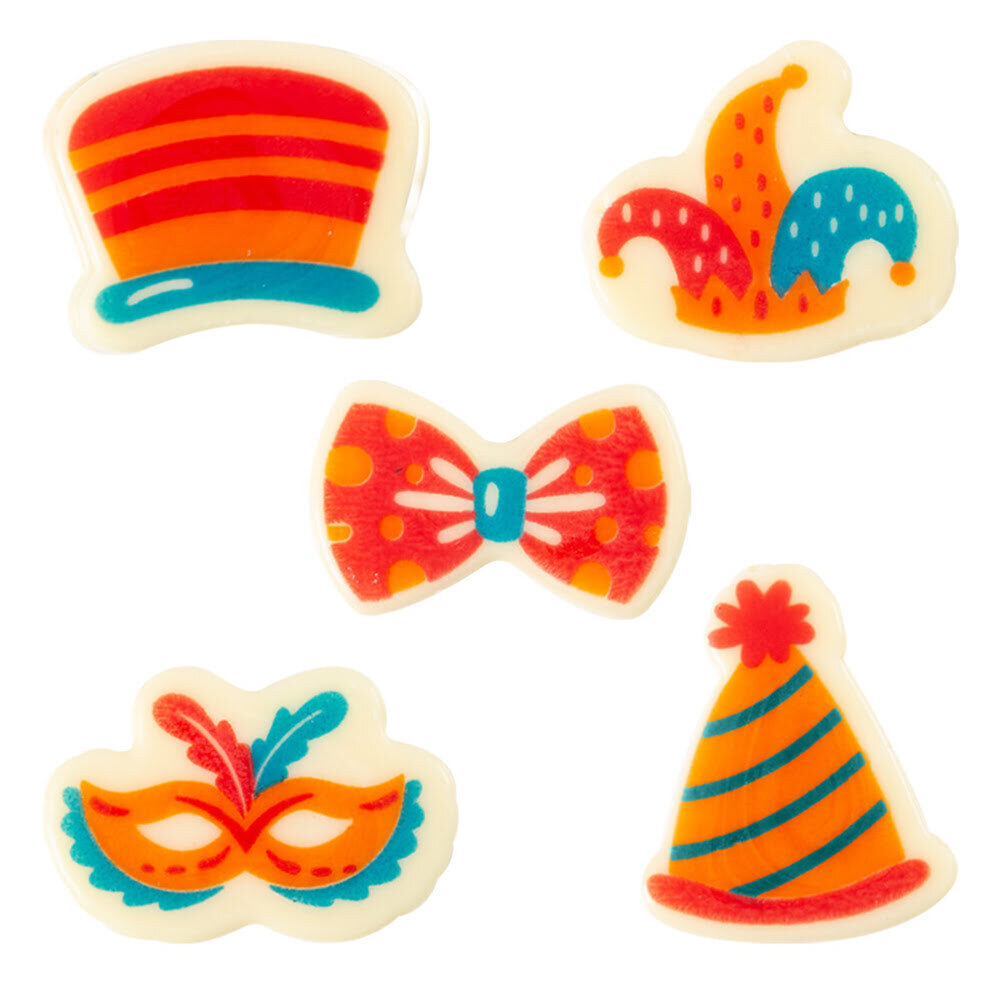 X150PC ASSORTMENT PLATE CARNIVAL CHOCOLATE 24033