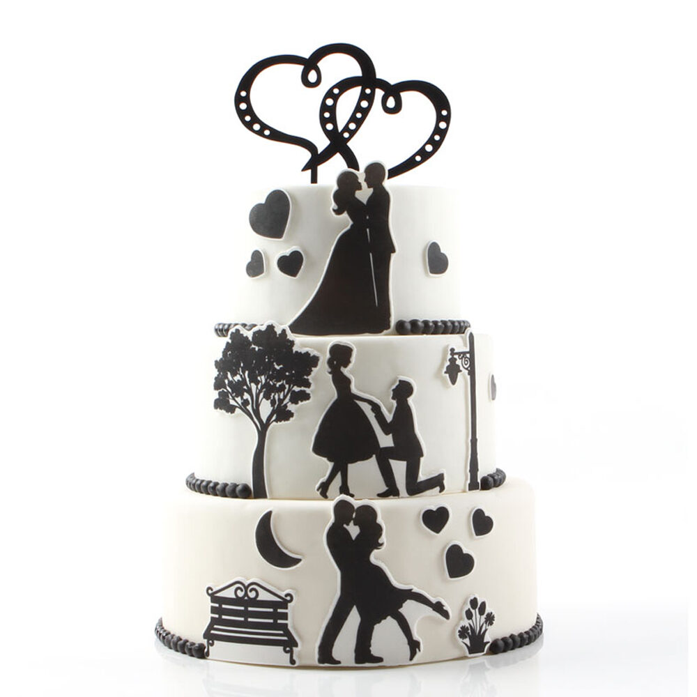 C/2ST SUIKERSCHIJF KOPPEL 20X30CM A4 SUGARPASTE 28152