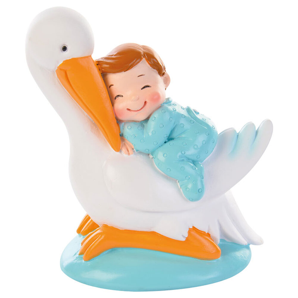 C/6PC.BIRTH BABY+STORK PINK 28198%