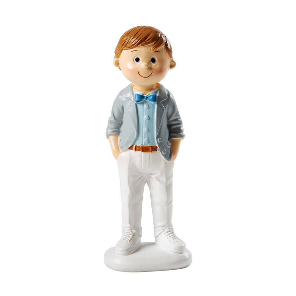 X6PC COMMUNION BOY WITH HANDS IN POCKET H.12CM PORCELAIN