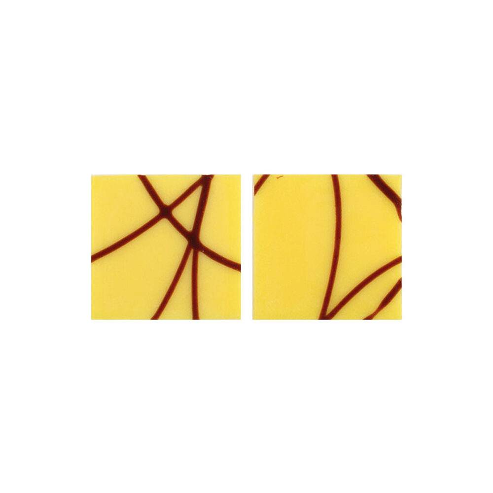 X 600PCS SQUARE YELLOW WITH LINES 2CM 32091%