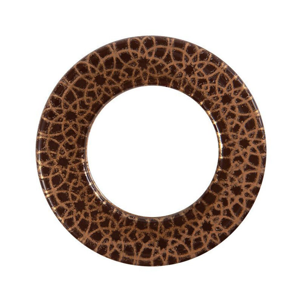 X60ST CIRKEL MET MOTIEF GOUD D.4.5CM FONDANT CHOCOLADE 32503