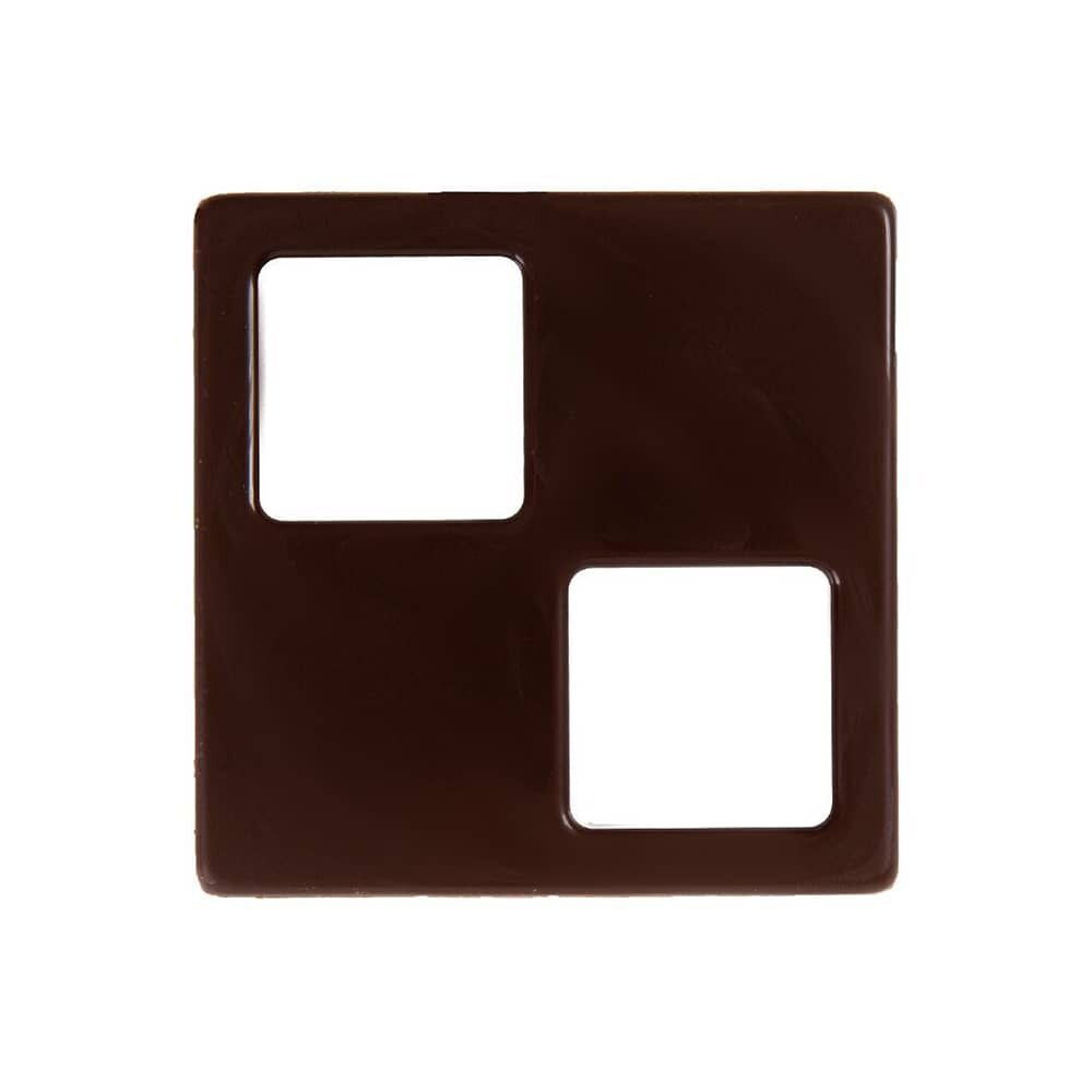 X60ST VIERKANT IN VIERKANT 5X5CM FONDANT CHOCOLADE 32514