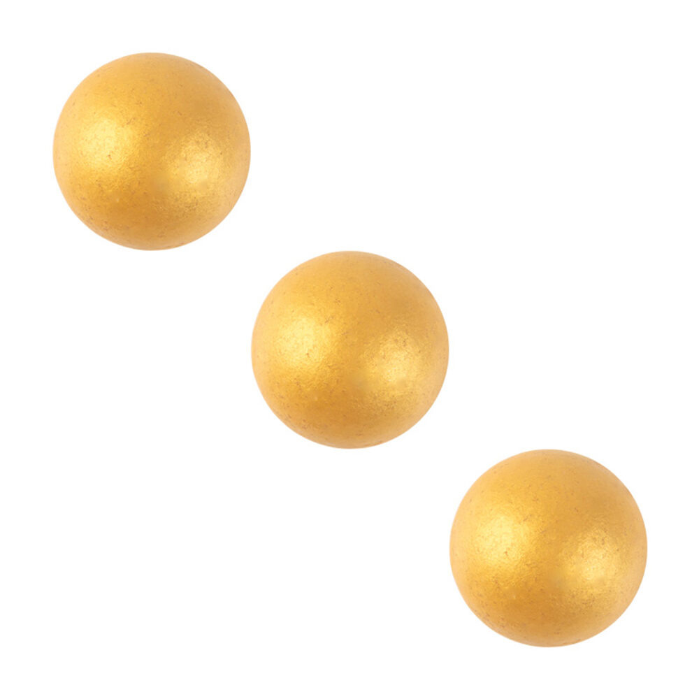 X162PC GOLD BALL PEARLY D.2.2CM CHOCOLATE 32942