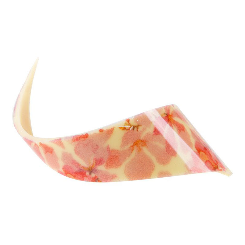 X69ST KRUL PINK FLOWER L9CM CHOCOLADE 34062