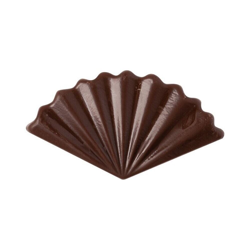 X100ST WAAIER FONDANT 2D L.5.5X3CM CHOCOLADE 34068