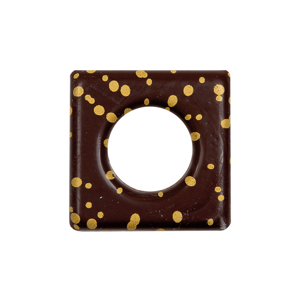 X 144PCS DECOR PLATE WITH GOLDEN DOTS 3CM 34174%