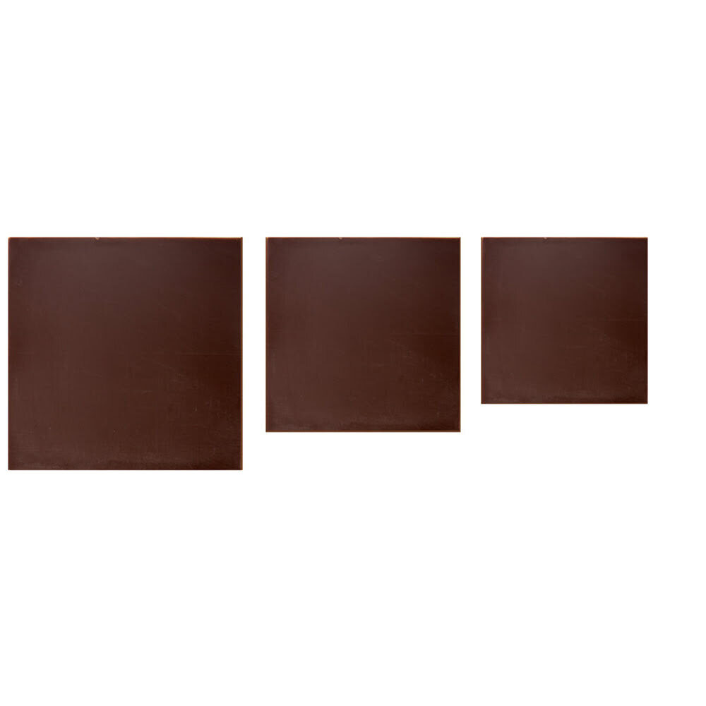 X140PC ASS PLAQUETTE NOIRE CARREE CHOCOLAT 34338