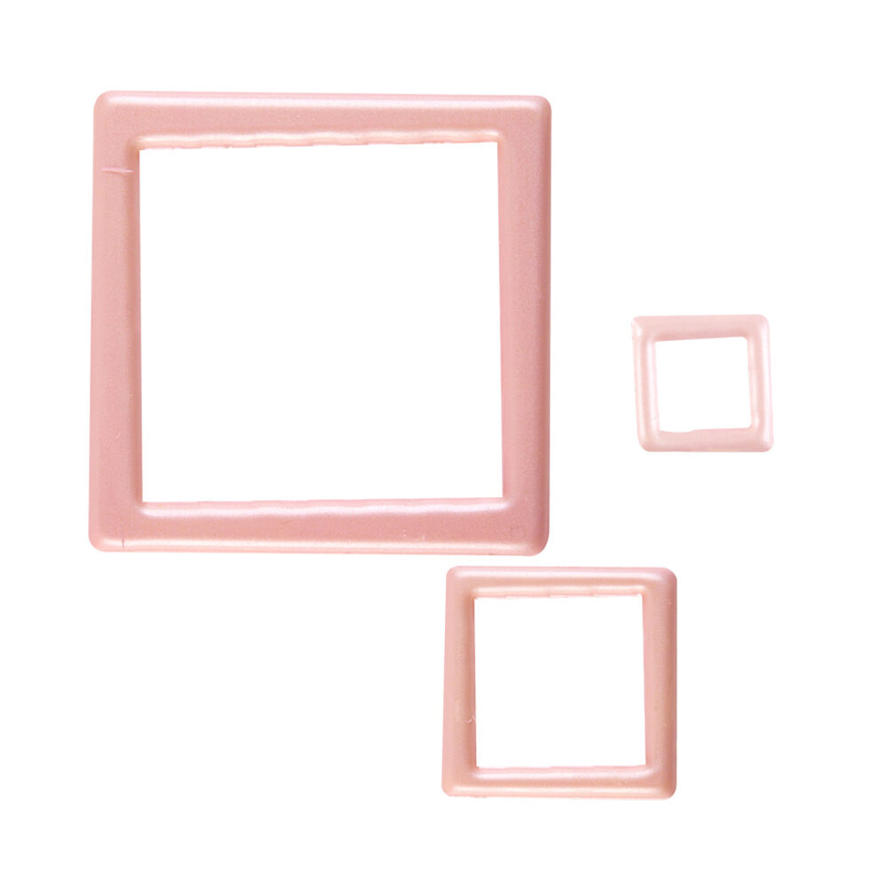 X59PC ASSORTMENT OPEN SQUARE PERLY PINK CHOCOLATE 34346