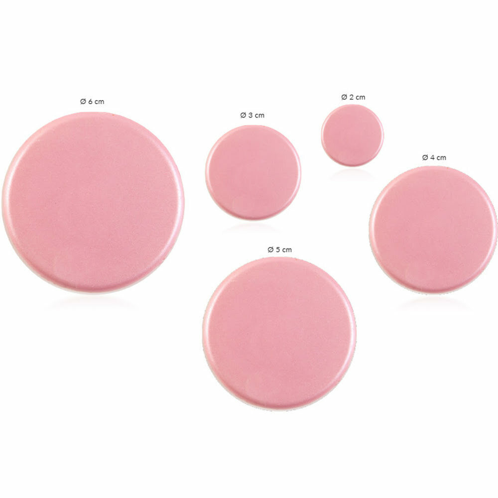 X15SETS ASSORT. ROUNDS PERLY PINK D2-3-4-5-6CM CHOC 34347