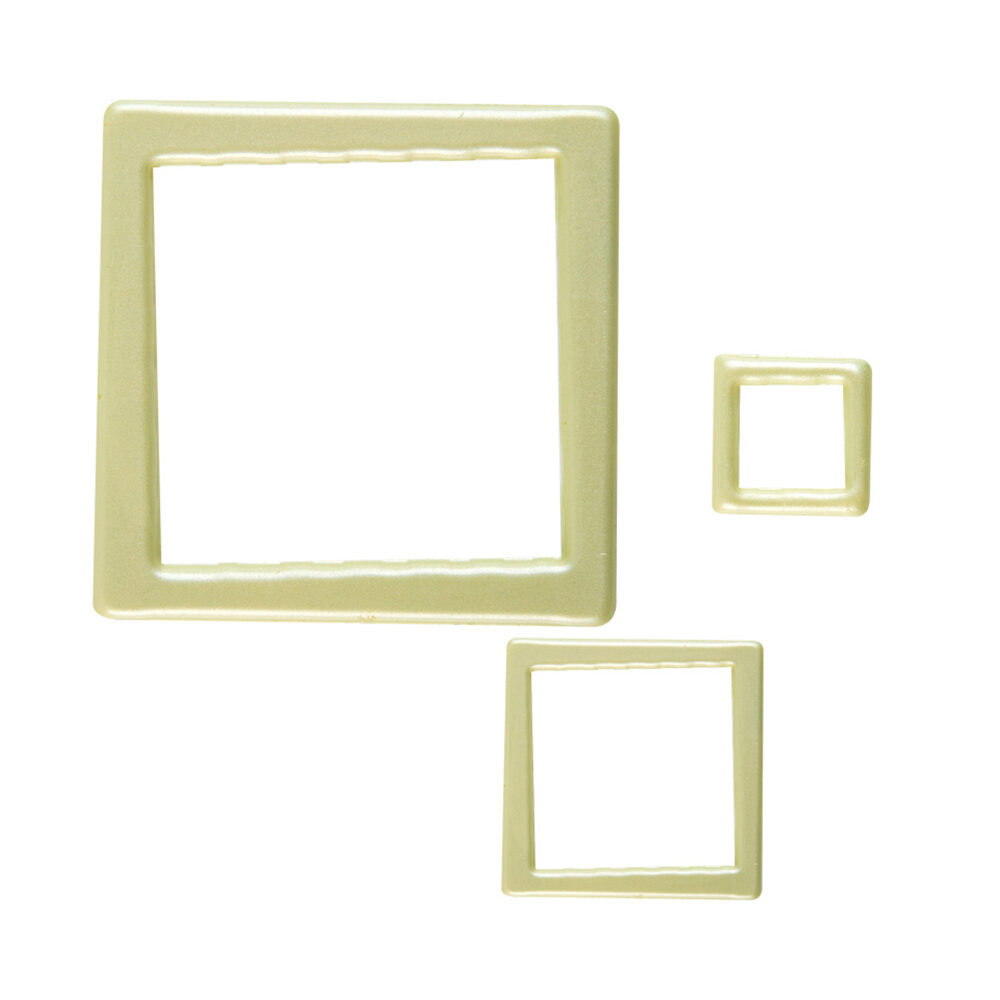 X59PC ASSORTMENT OPEN SQUARE PERLY GREEN CHOCOLATE 34352