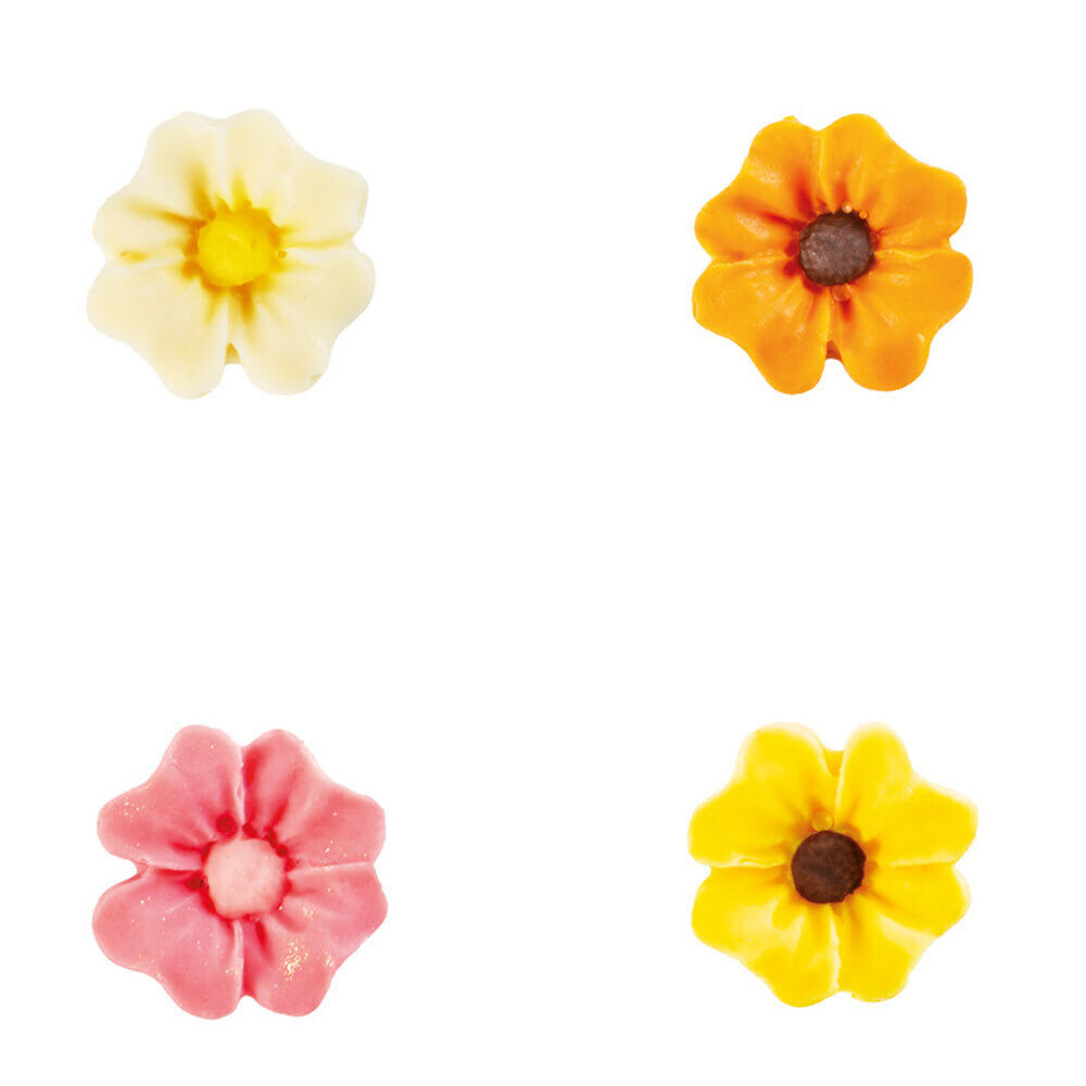 X160ST ASSORTIMENT BLOEMEN 2D D.2CM CHOCOLADE 34374