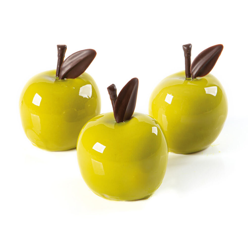 X480PC APPLE STROKE 2,8 X 0,7CM CHOCOLATE 34402