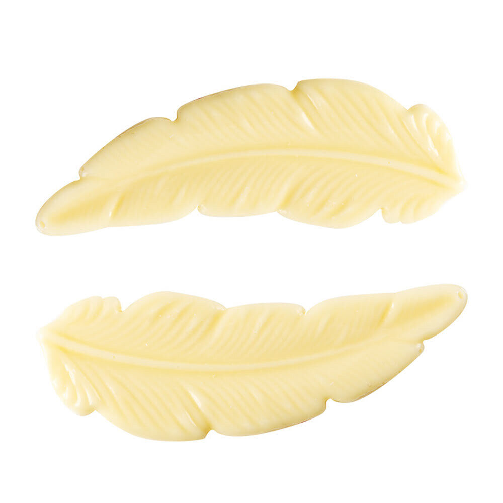 X90PC WHITE FEATHER L.7 X 2,5CM CHOCOLATE 34406