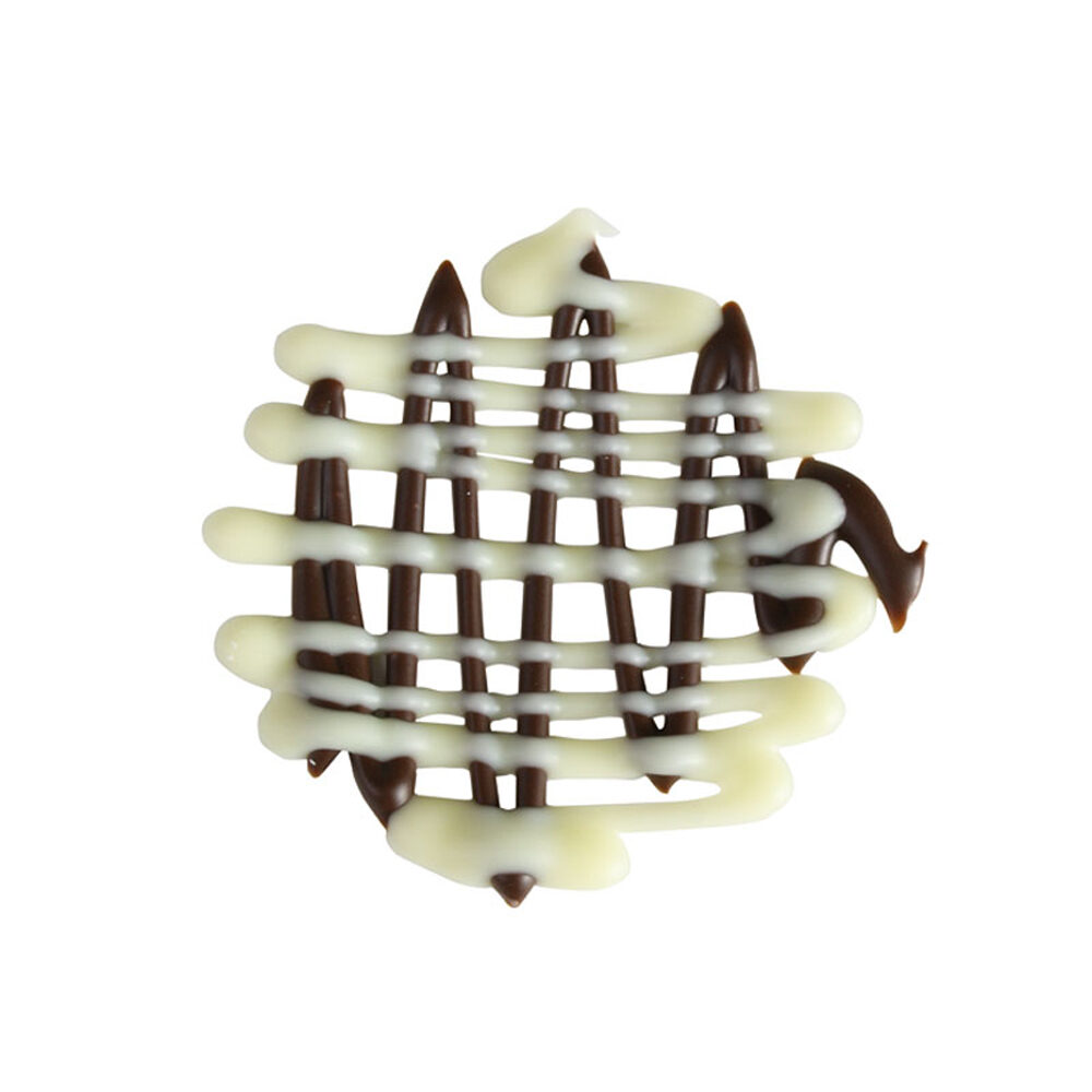 X100PC LITTLE GRID MIXED 4CM CHOCOLATE 34750