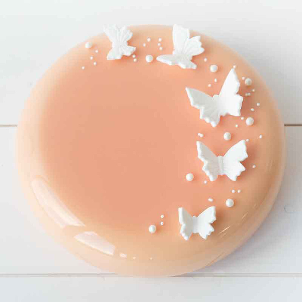 X216PC WHITE TULIP PLAQUE 3,5X3,5CM  34754