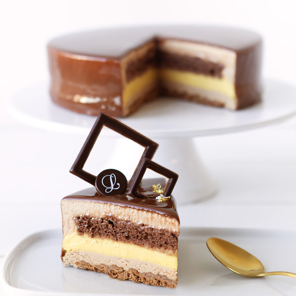 X59PC DECORATION SET SQUARE DARK CHOCOLATE 34767