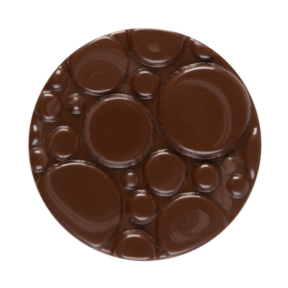X75PC ROND RELIEF CHOCOLAT D5CM 34813