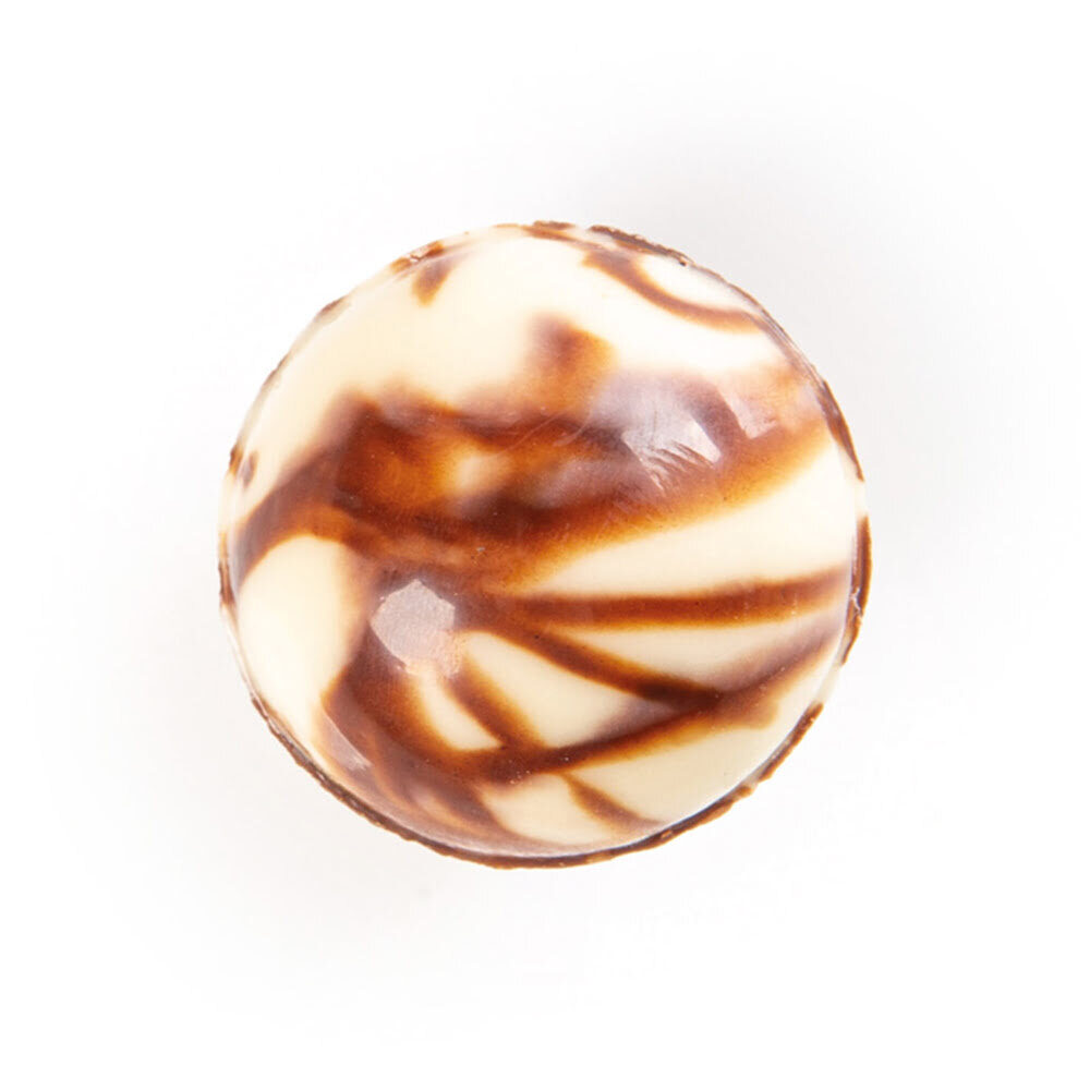 X162PC BOULE MARBRE D.2,2CM CHOCOLAT 34834