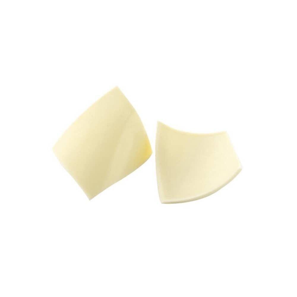 X210ST PLAATJE GEKRULD WIT L.2.5X2.5CM CHOCOLADE 34944