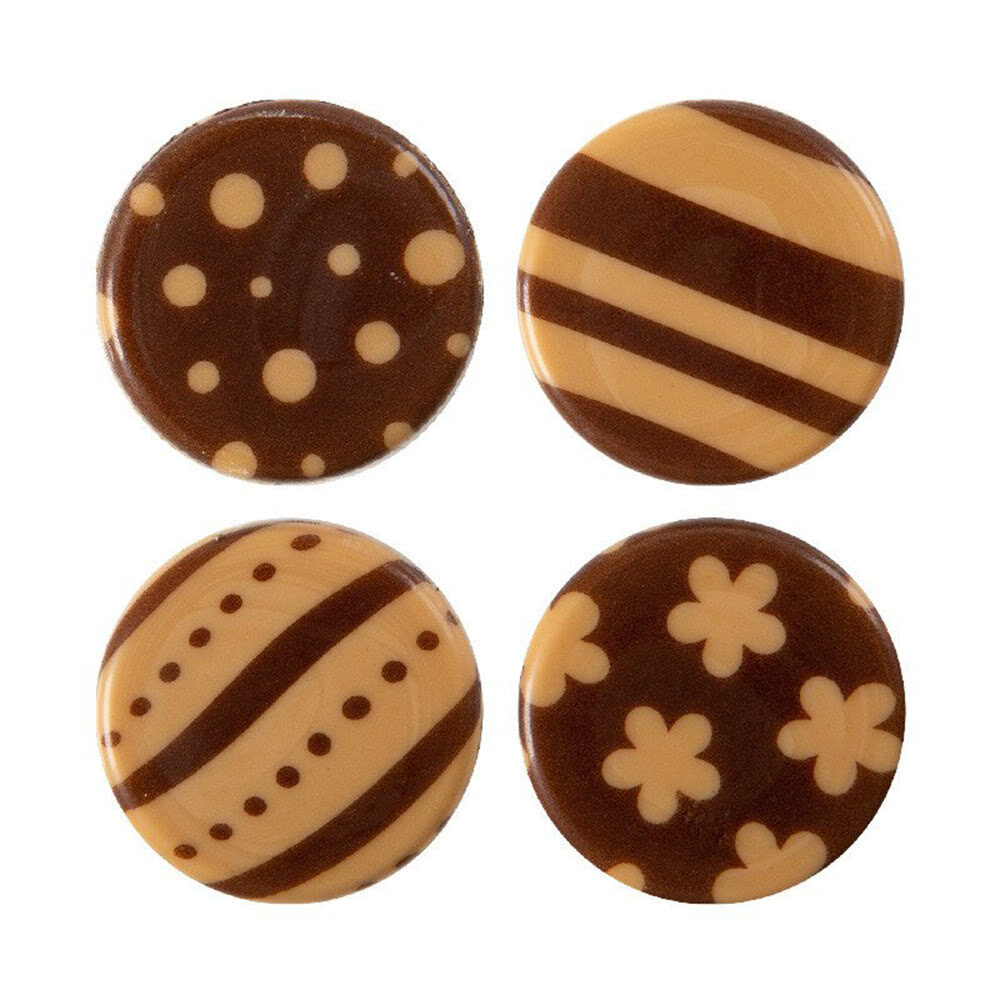 X175PC ASSORTMENT BROWN ROUNDS D.3CM CHOCOLATE 35017