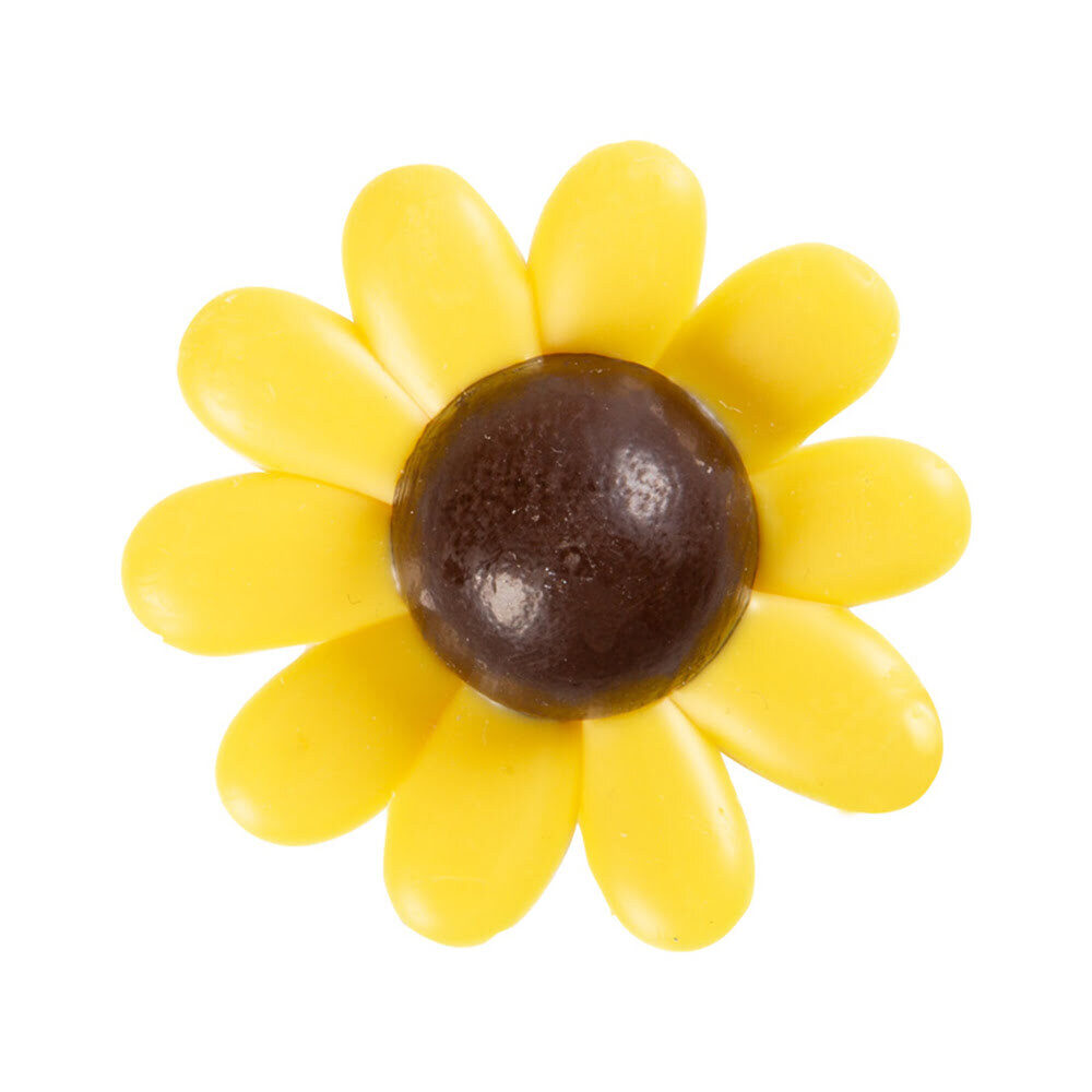 X24PC SUNFLOWER D.5CM CHOCOLATE 35131