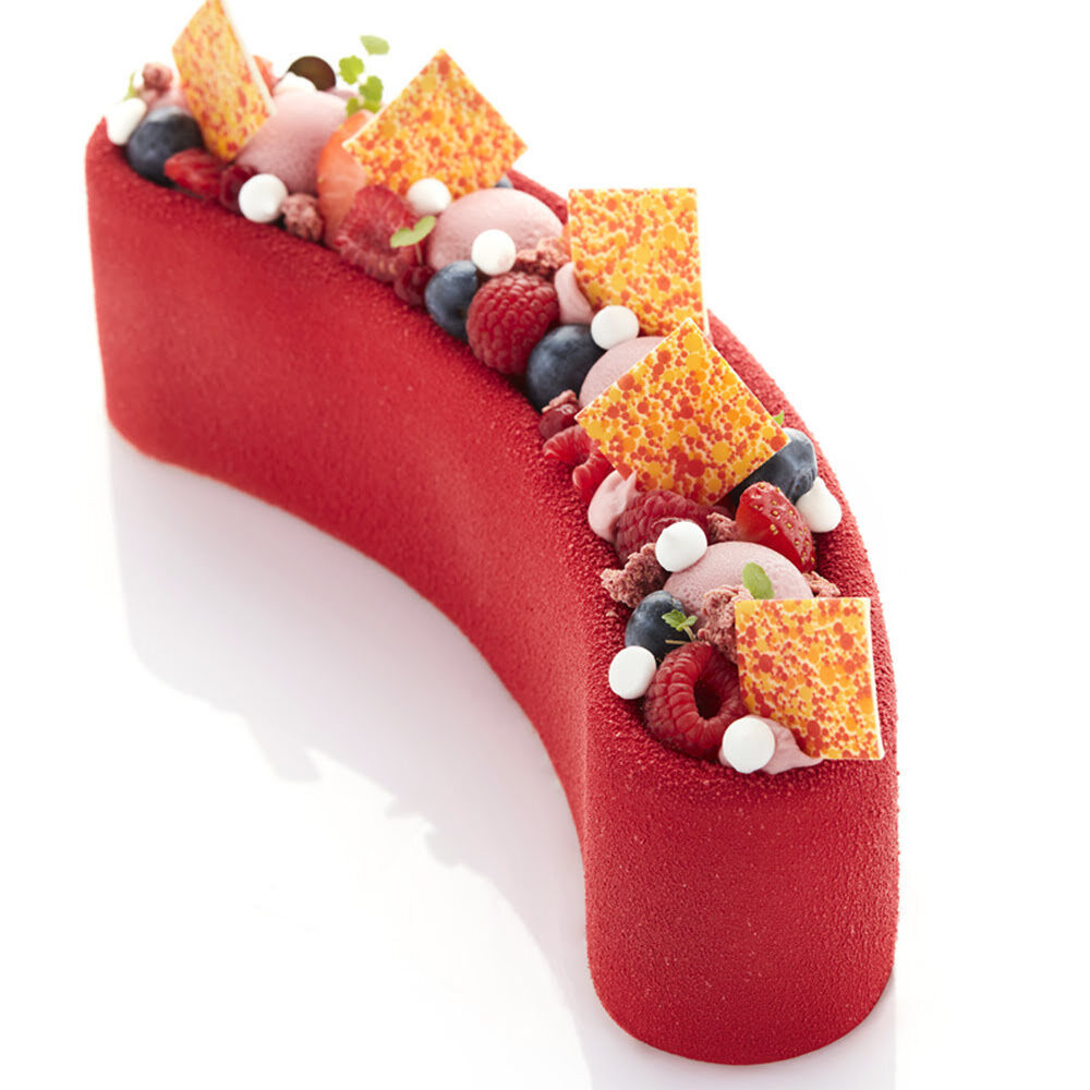 X220ST PLAATJE SPATTEN GEEL/ROOD 3X3CM CHOCOLADE 35840