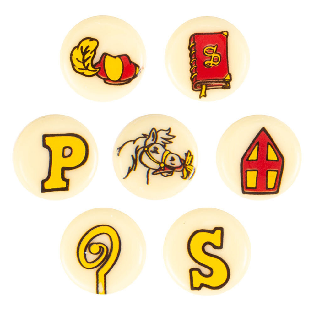 X250PC ASS. PETIT ROND SAINT-NICOLAS D2CM CHOCOLAT 36729