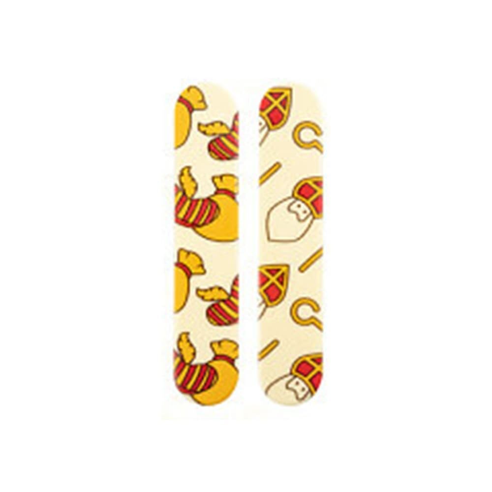 X35PC ECLAIRE ST.NICOLAS L.15X3CM BLANC CHOCOLAT 36735