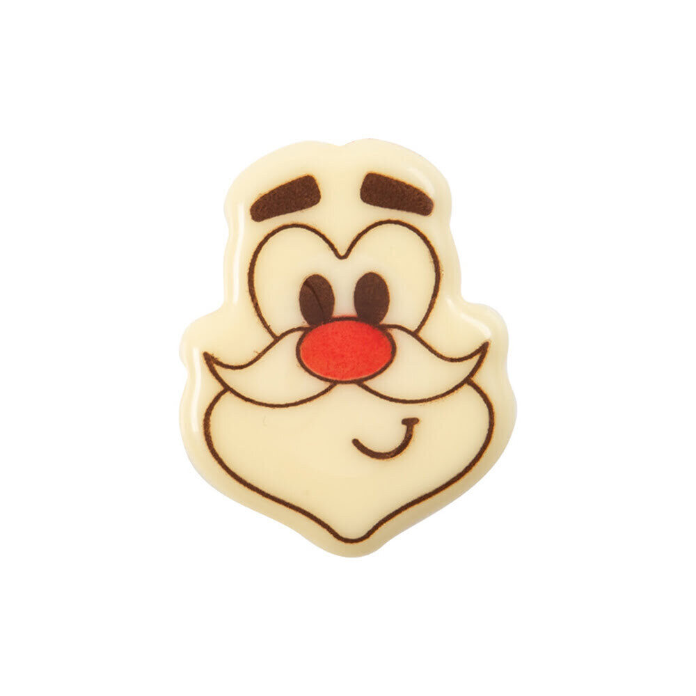 X72PC TETE SAINT NICOLAS L.3,8 X 3CM CHOCOLAT 36736