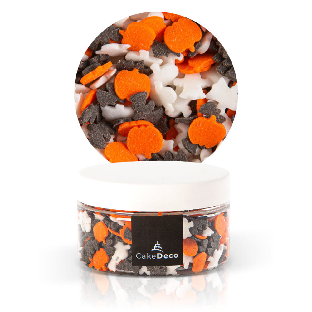 X24 POTS 60G HALLOWEEN SPRINKLES CAKE DECO SUGAR 39204
