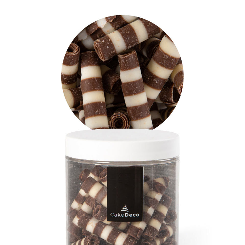 X12LITTLE POTS 80G MISTRAL DUO H.4CM CAKE DECO CHOCOLATE