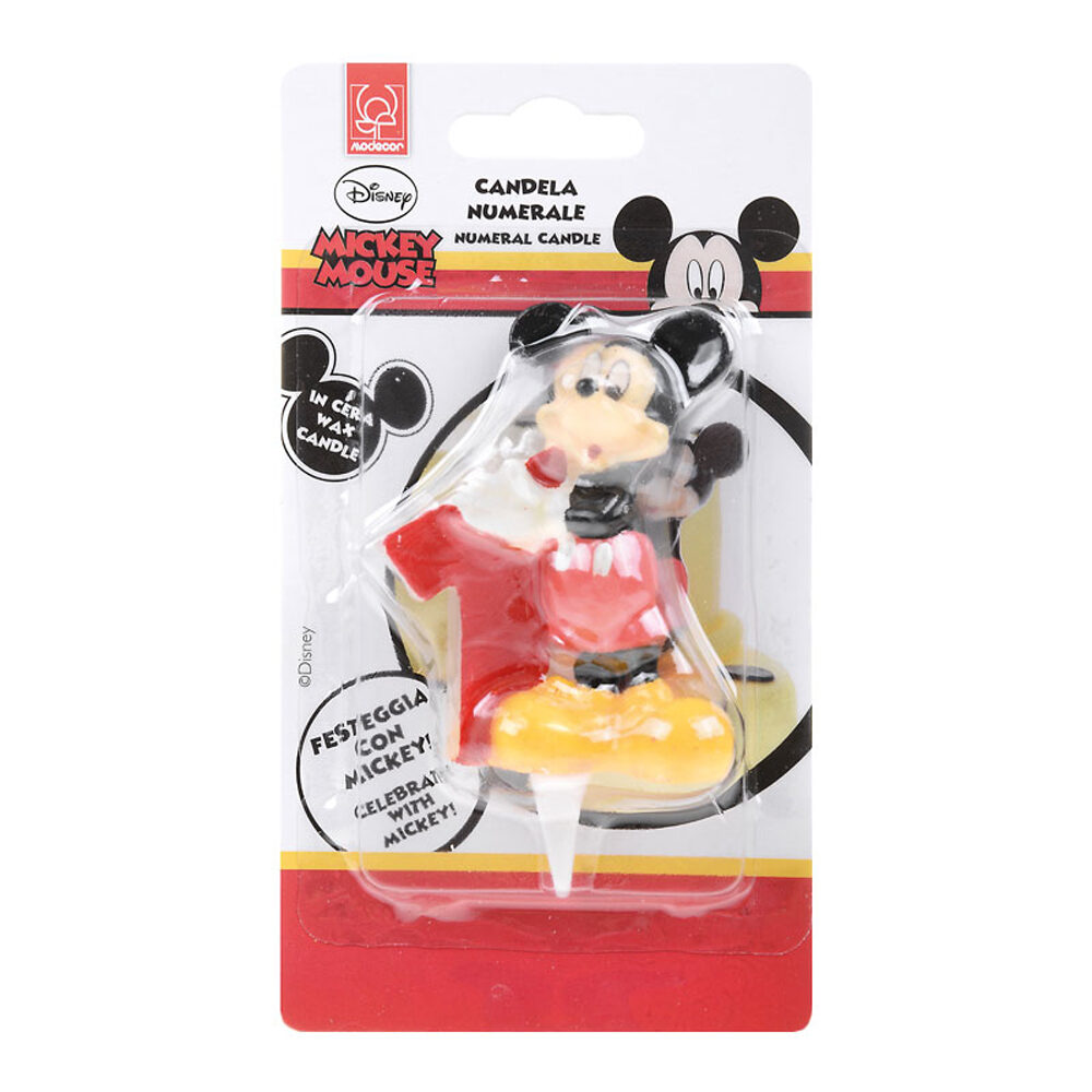 C/6PC.MICKEY BOUGIE NR 1    40111%