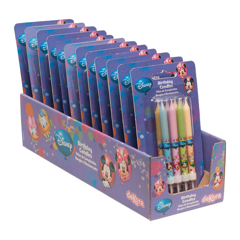C/12 BLISTERS CANDLE MICKEY AND FRIENDS H9CM 40557
