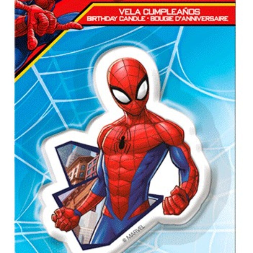 X12PC CANDLES SPIDERMAN 2D H.7,5CM 41038