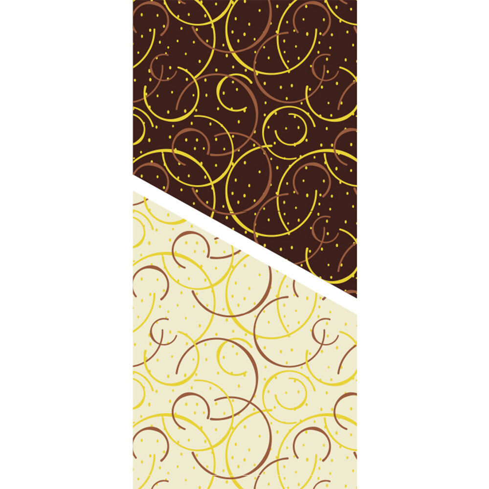 X30PC TRANSFERT BOUCLES OR / ARGENT L30X40CM PLAST. 46004