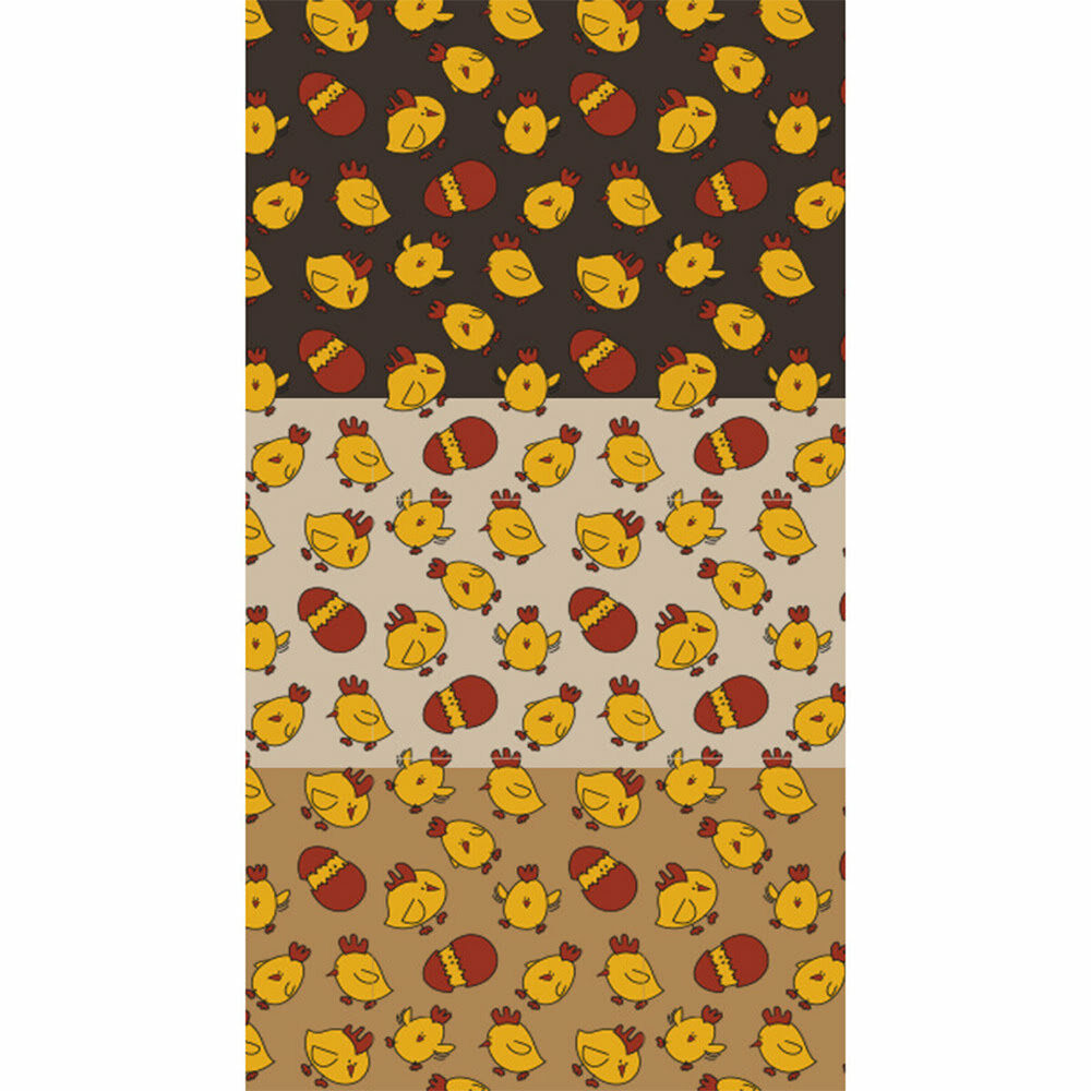 X30ST TRANSFERT HAPPY CHICKEN L30 X 40CM PLASTIEK 46092