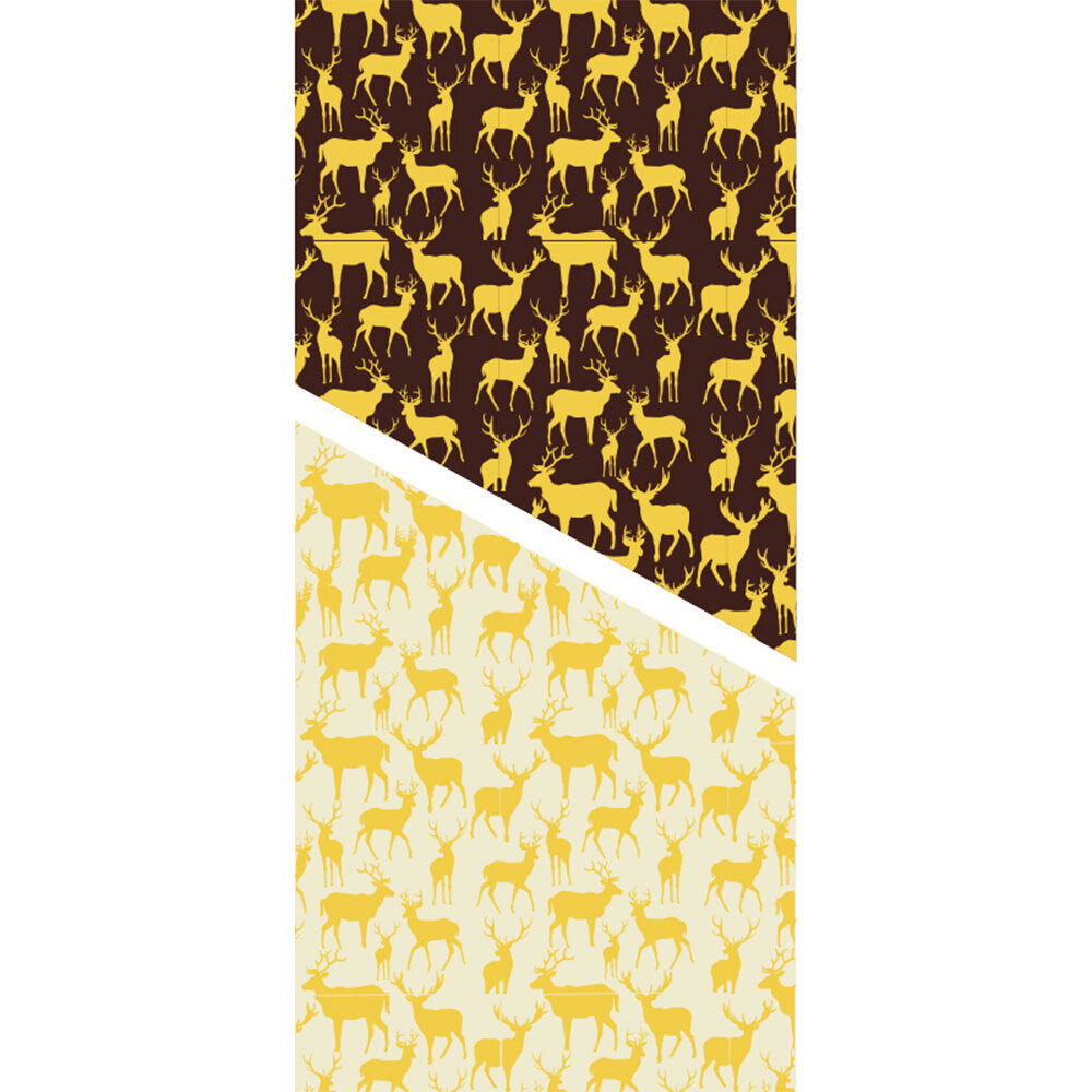 X30PC TRANSFER REINDEER GOLD L30 X 40CM PLASTIC 46128