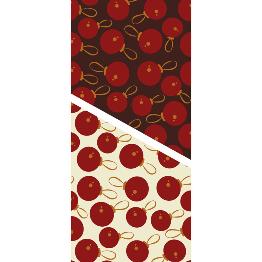 X30PC TRANSFER RED CHRISTMAS BALLS L.30 X 40CM PLASTIC