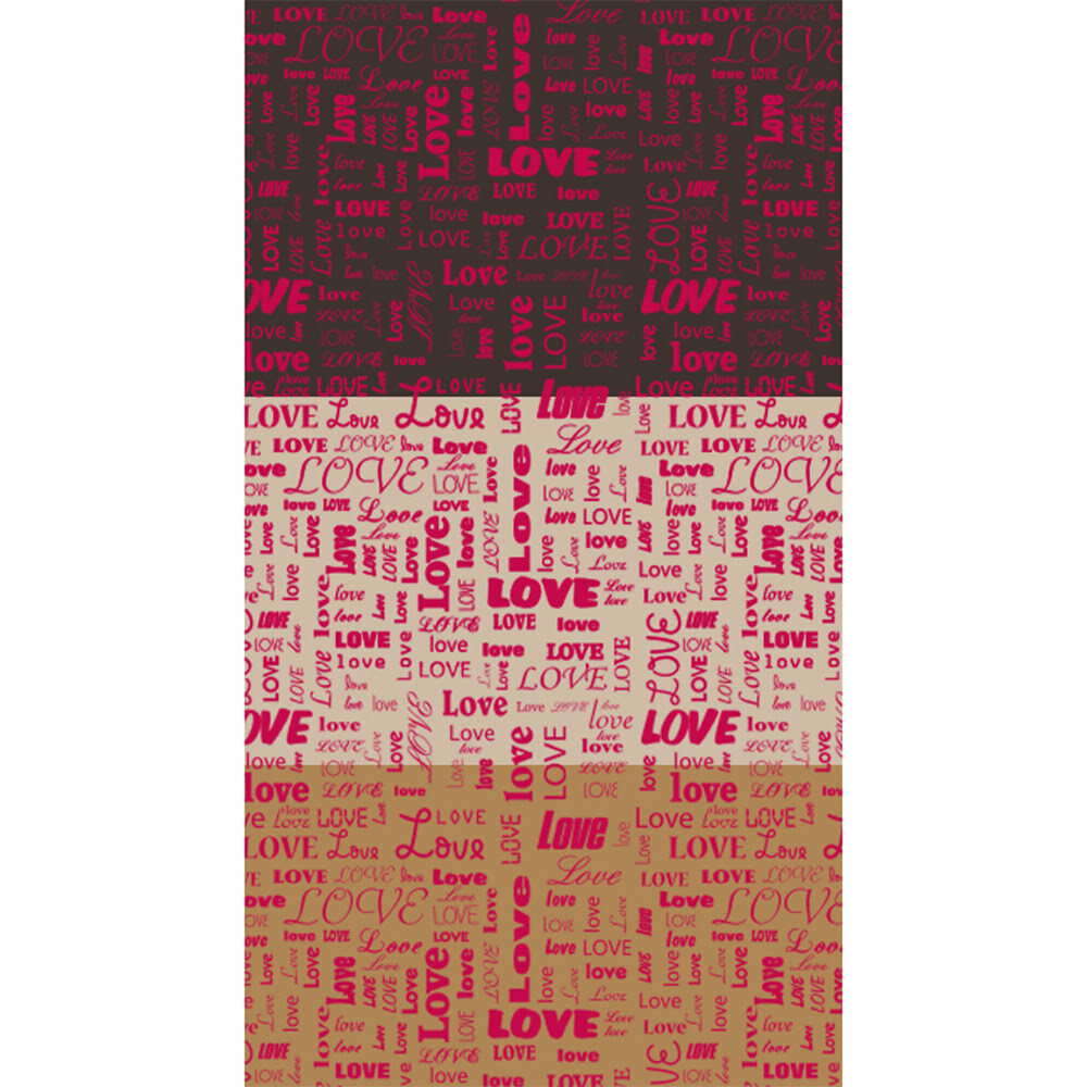 X30PC TRANSFERT LOVE L30 X 40CM PLASTIQUE 46673