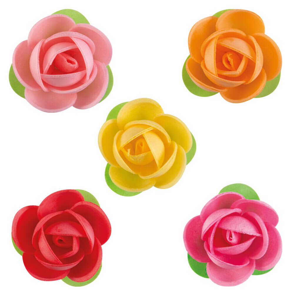 X50PCS GAMME ROSES SOPHIE D.5CM HOSTIE 49009