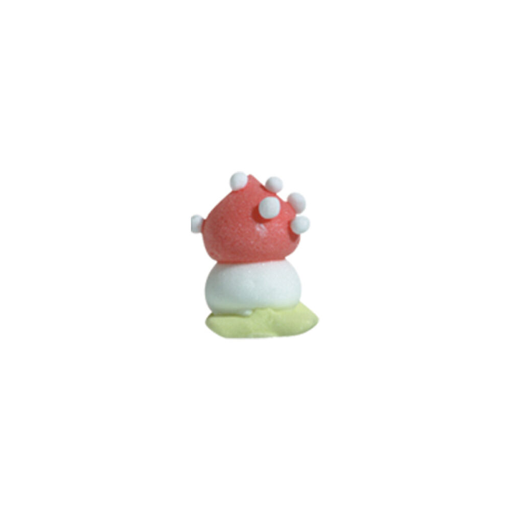 C/ 864PC. RED MUSHROOM WITH LEAF  13MM 51300