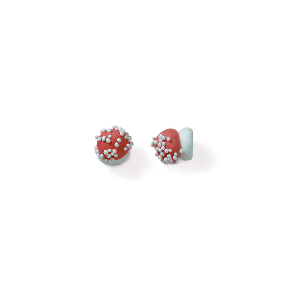 C/ 960PC  RED SUGAR MUSHROOMS  13MM 51330