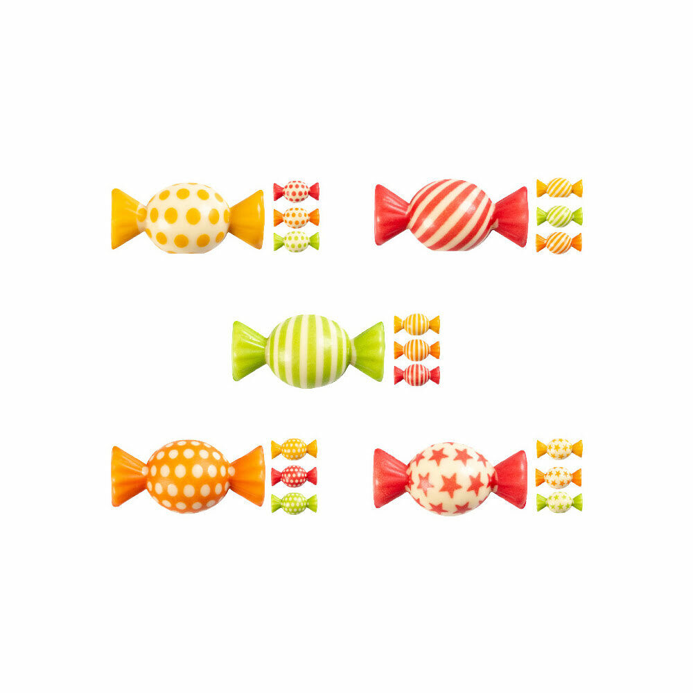 X100ST ASSORTIMENT SNOEPJES 2D L4 X 2CM CHOCOLADE 52210