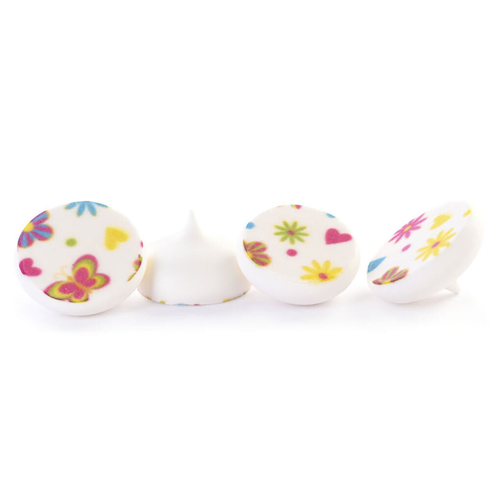 X88PC ROUNDS MERINGUE SUMMER PRINT D.3CM SUGAR 57014