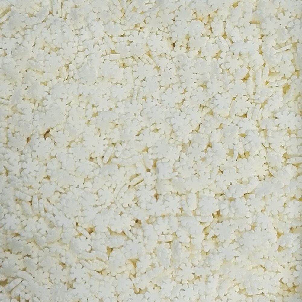 C/1000 GR. WHITE SUGAR SNOWFLAKES       57199