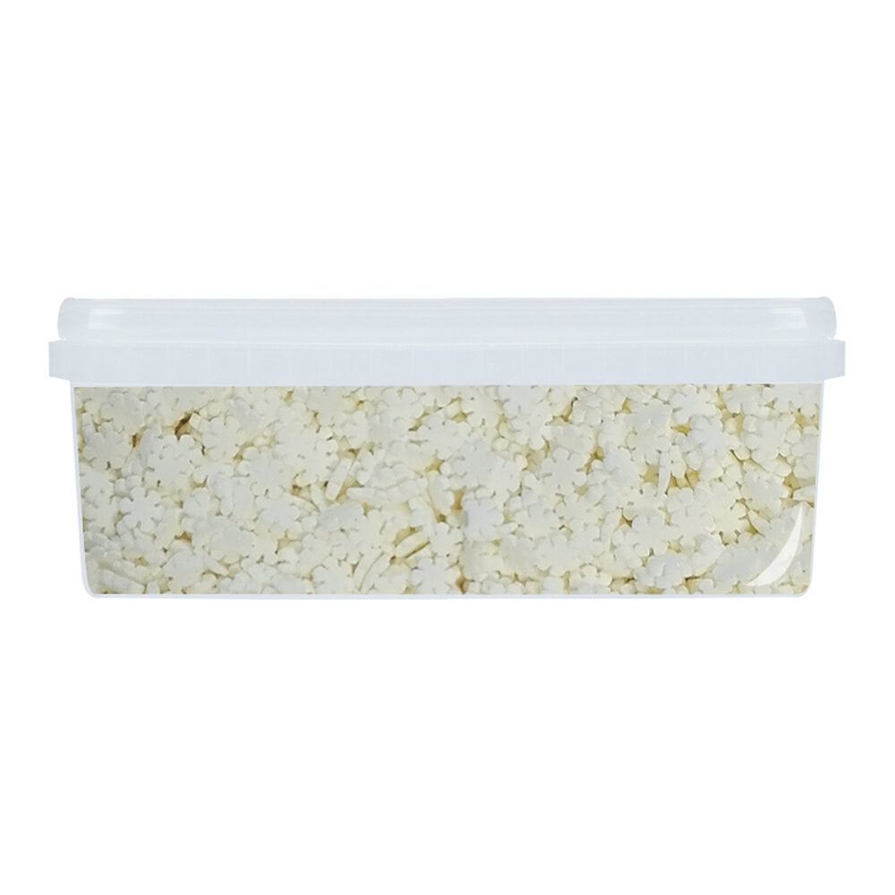 C/1000 GR. WHITE SUGAR SNOWFLAKES       57199